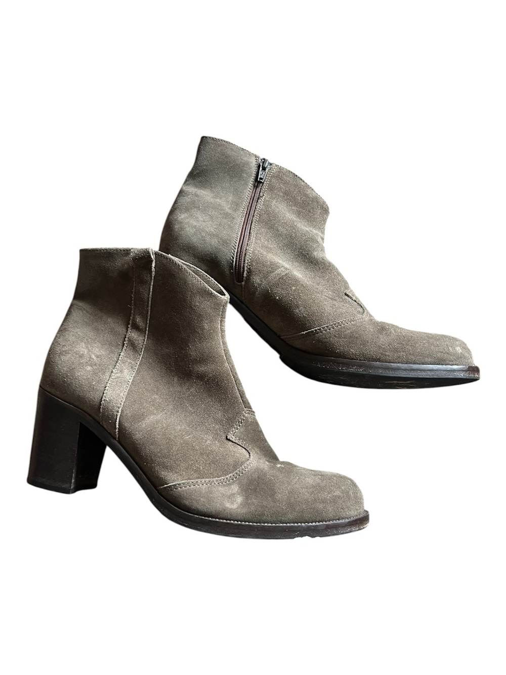 La Canadienne Women’s Suede Ankle Boots - Taupe, size 9
